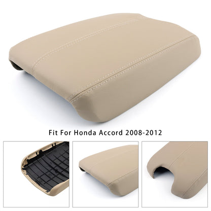 Coperchio della console centrale del bracciolo in pelle beige per Honda Accord 2008-2012