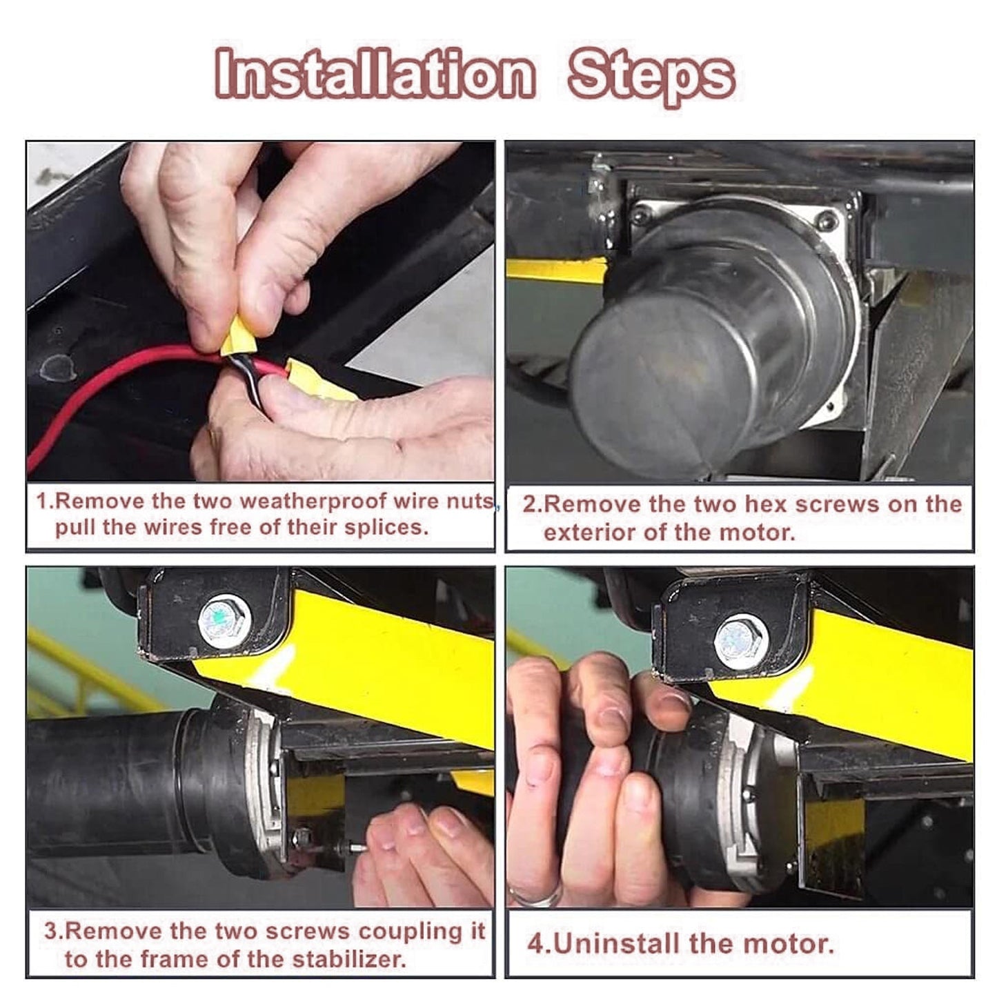 352338 Motore stabilizzatore elettrico posteriore per martinetti stabilizzatori 337199 298707 369774