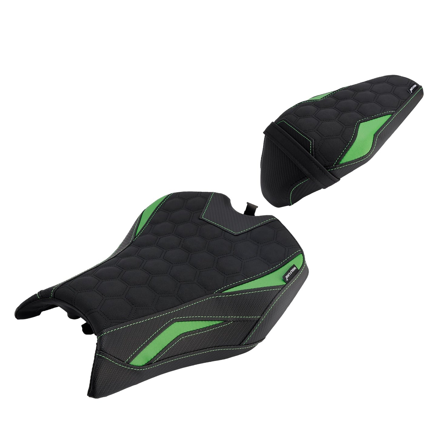 2025 - Cuscino posteriore per sedile conducente e passeggero per Kawasaki Ninja Z900 Zr900-F, colore verde.