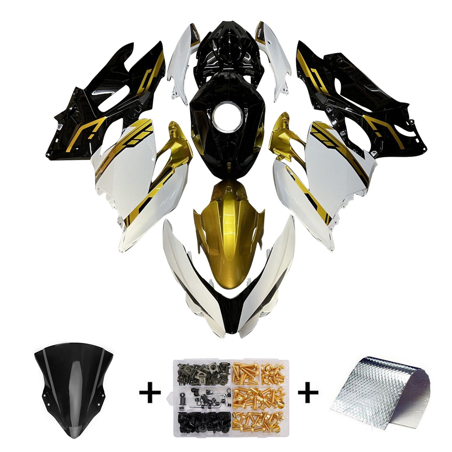 Kit carenatura iniezione in plastica ABS adatto per Kawasaki EX400 Ninja400 2018-2024