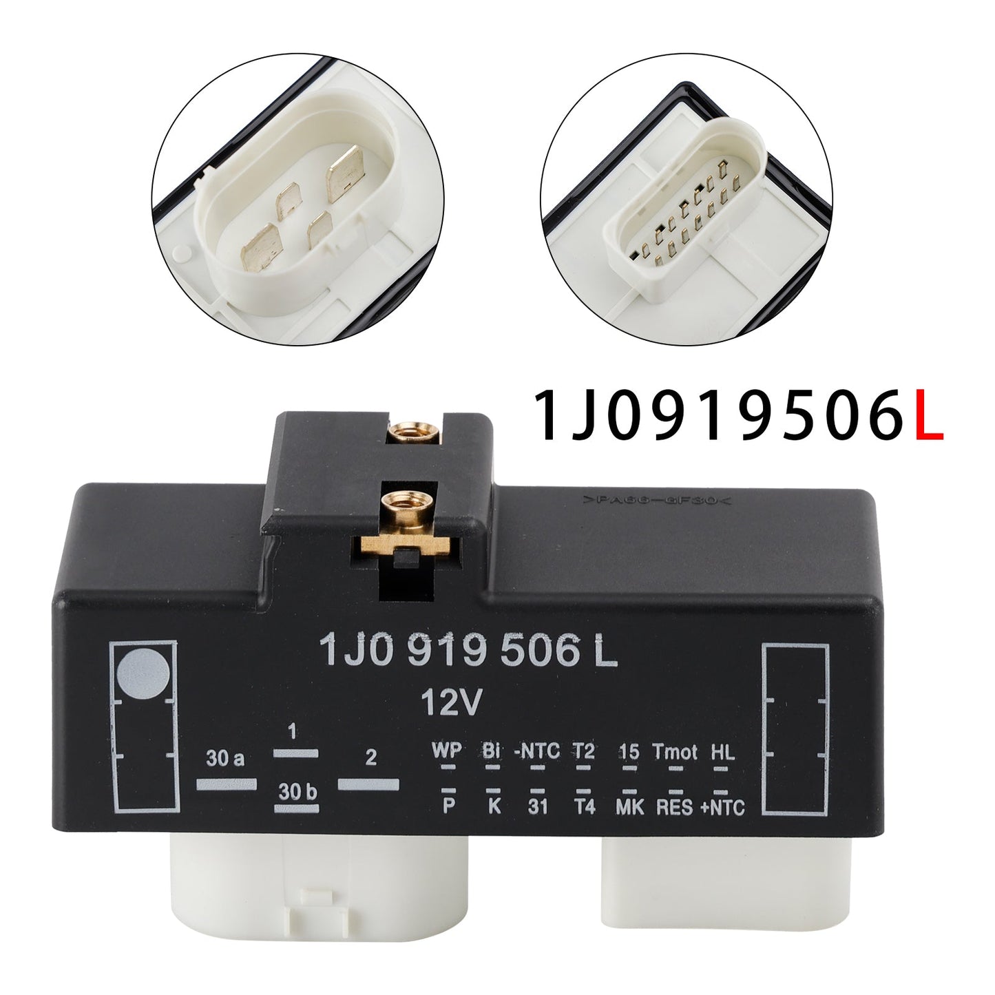 Modulo di controllo della ventola del radiatore per VW Golf IV Bora Audi A3 Skoda 1J0919506L