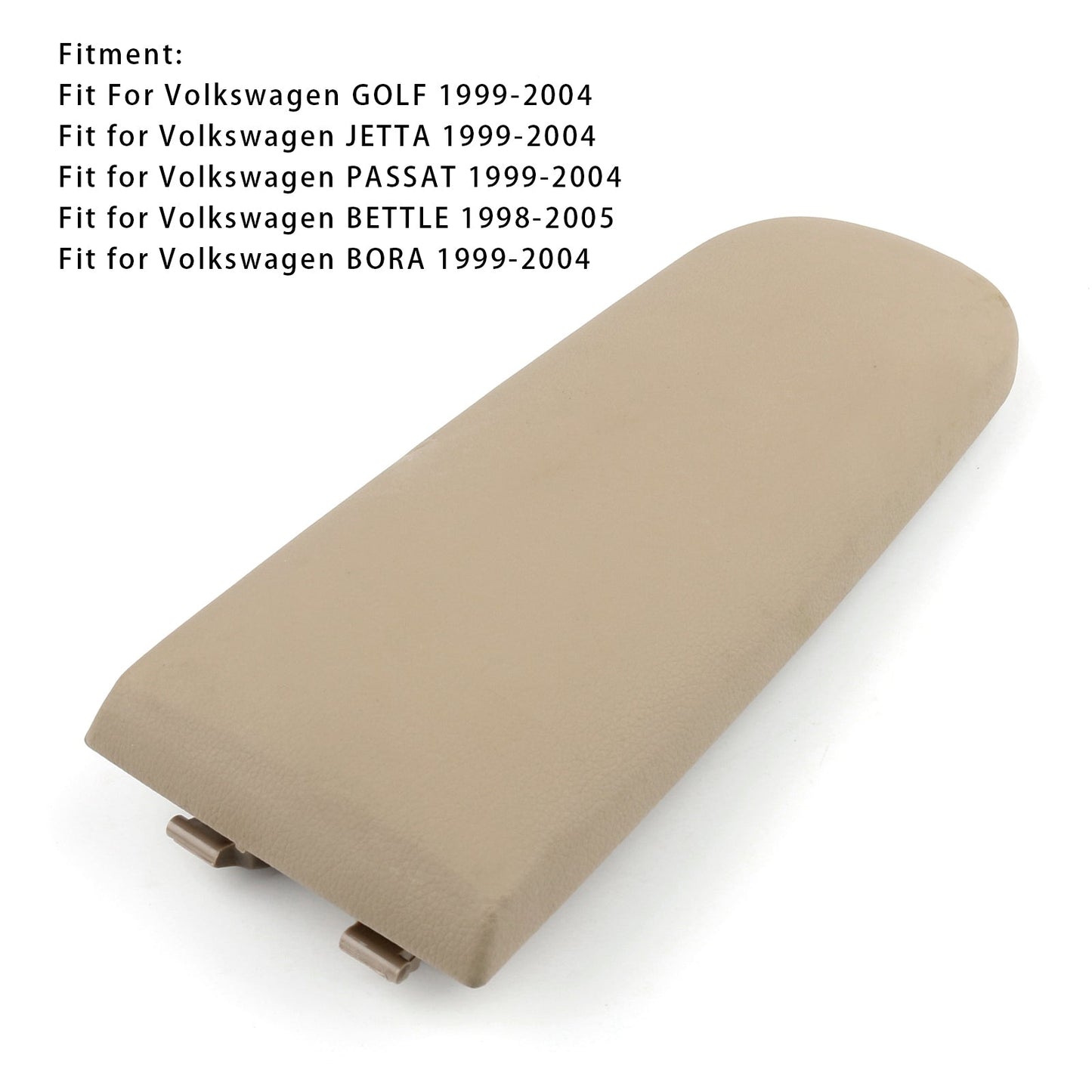 Coperchio della console centrale del bracciolo in pelle beige per VW MK4 Jetta Bora Golf 18D867173