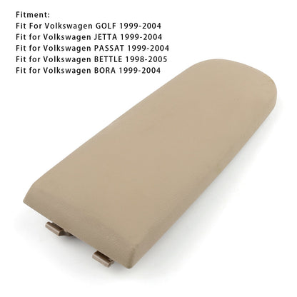 Coperchio della console centrale del bracciolo in pelle beige per VW MK4 Jetta Bora Golf 18D867173