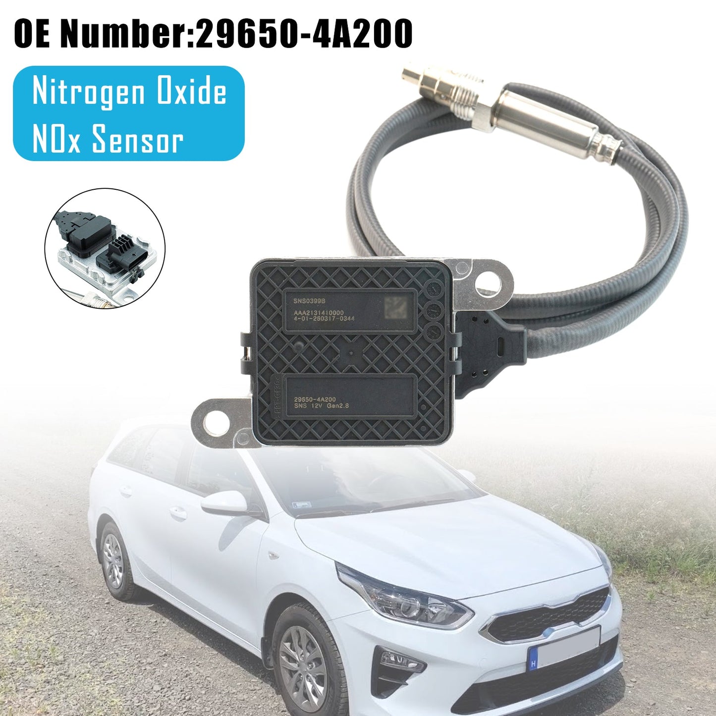 Sensore di ossido di azoto (NOx) per Hyundai Grand Starex H-1 2.5L 29650-4A200