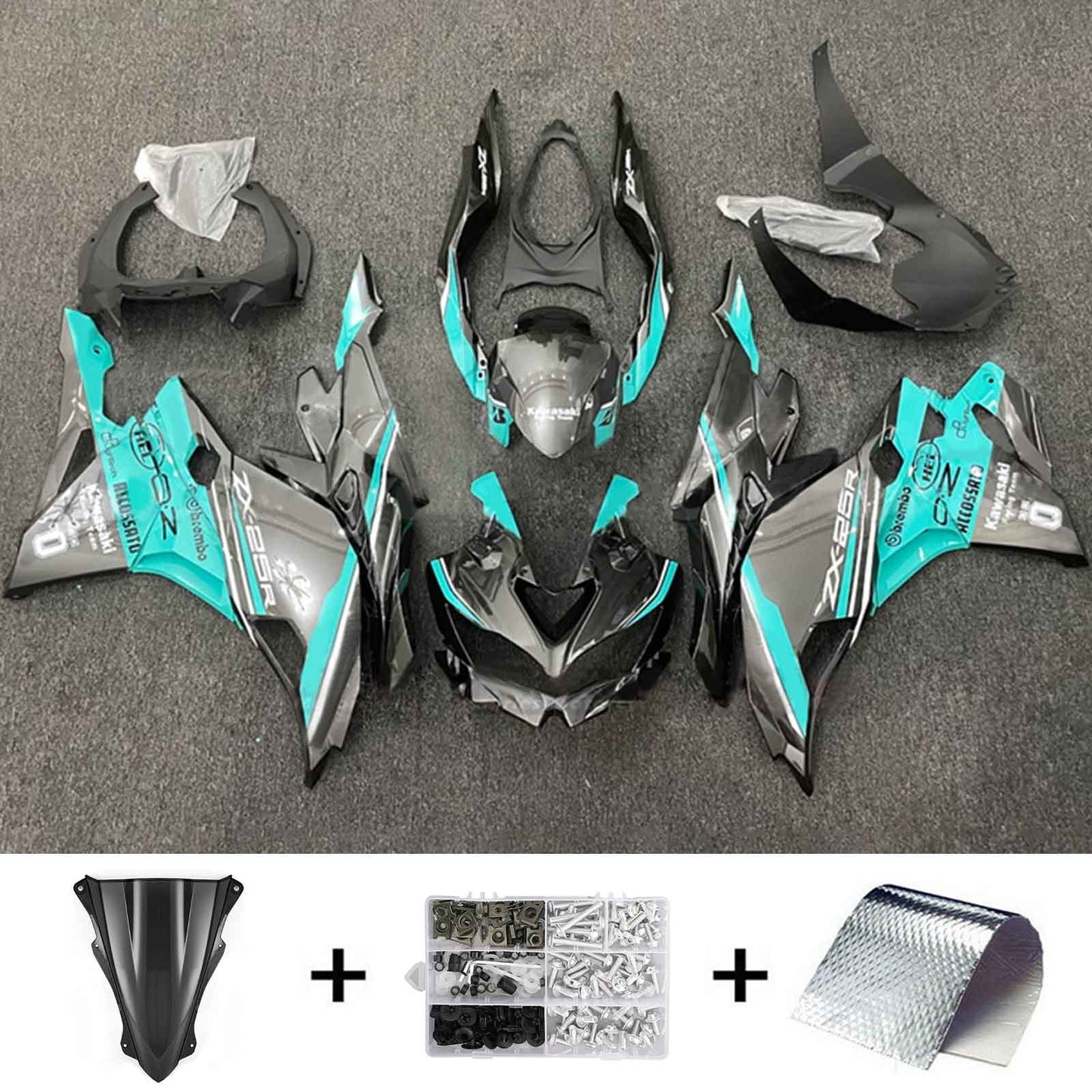 Kit carenatura iniezione Kawasaki Ninja ZX-25R ZX-4R ZX-4RR 2019-2024