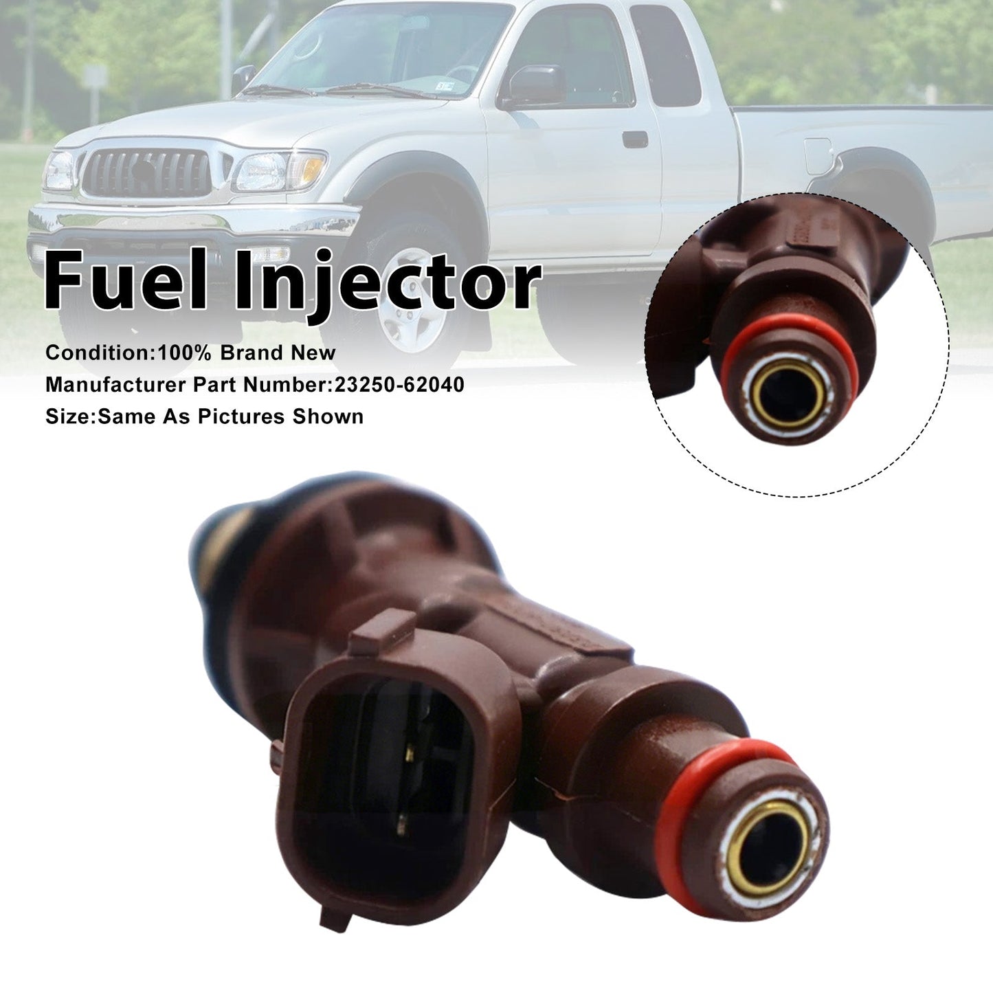 1 iniettore di carburante per Toyota Tundra 98-04 Tacoma 1998-2004 23250-62040