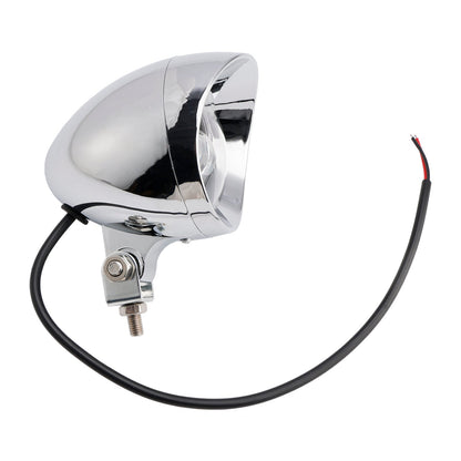 Faro fendinebbia cromato personalizzato per moto, adatto per bobber, chopper e racer