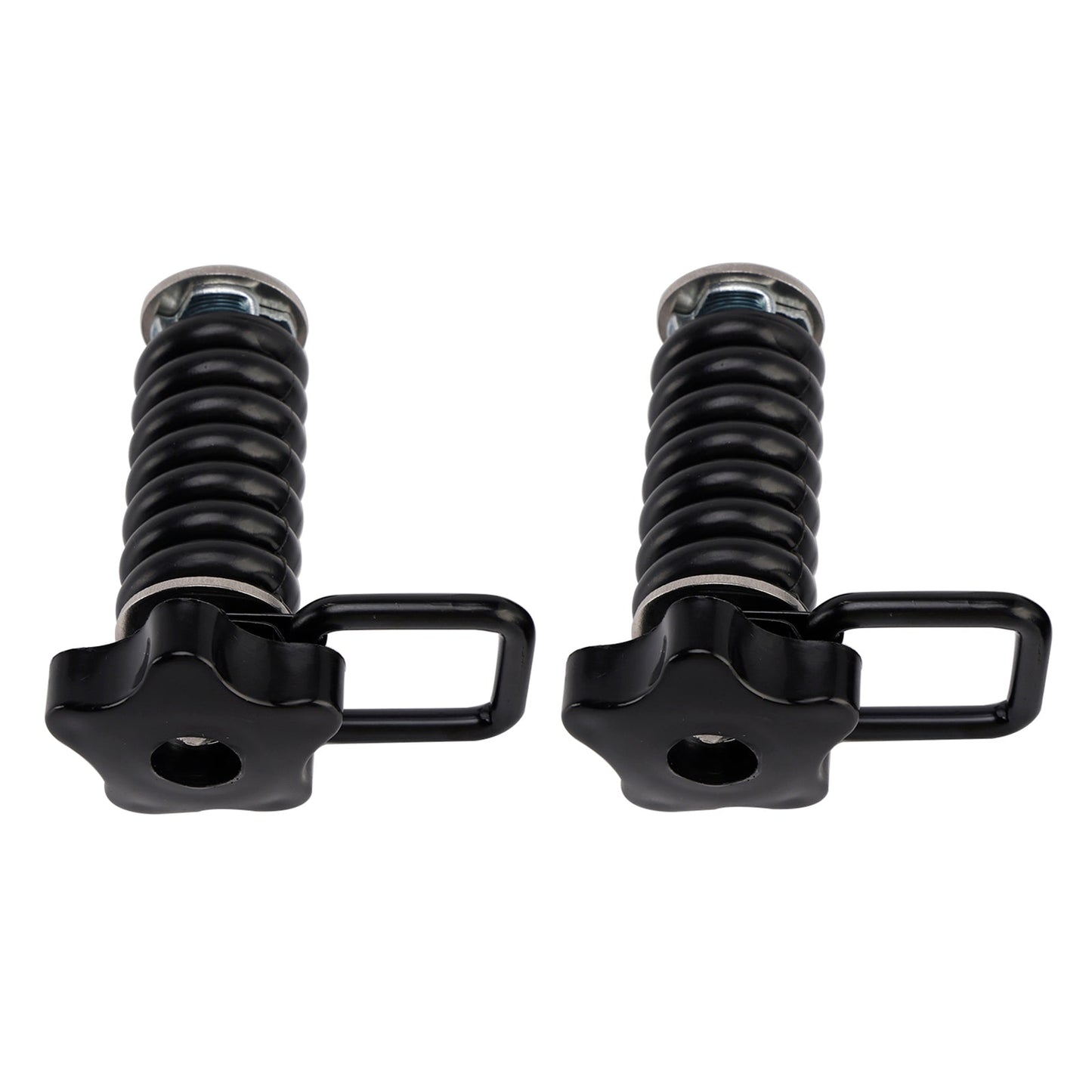 Coppia di ancoraggi di fissaggio con anello a D da 1"" neri per Polaris Rzr 570 800 900 1000