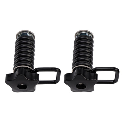 Coppia di ancoraggi di fissaggio con anello a D da 1"" neri per Polaris Rzr 570 800 900 1000