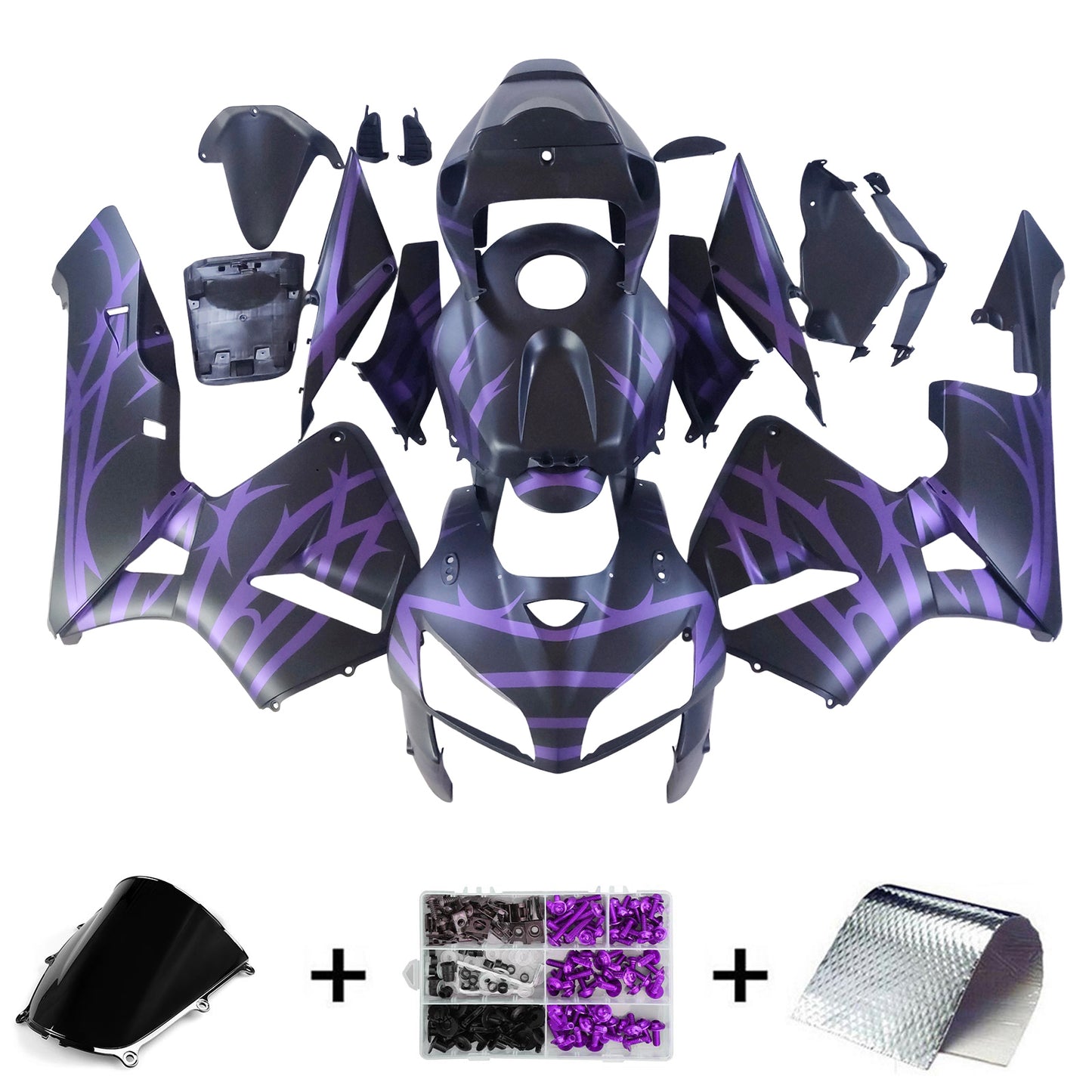 Kit carenatura per carrozzeria addominali di plastica per Honda CBR600RR 2005-2006 F5