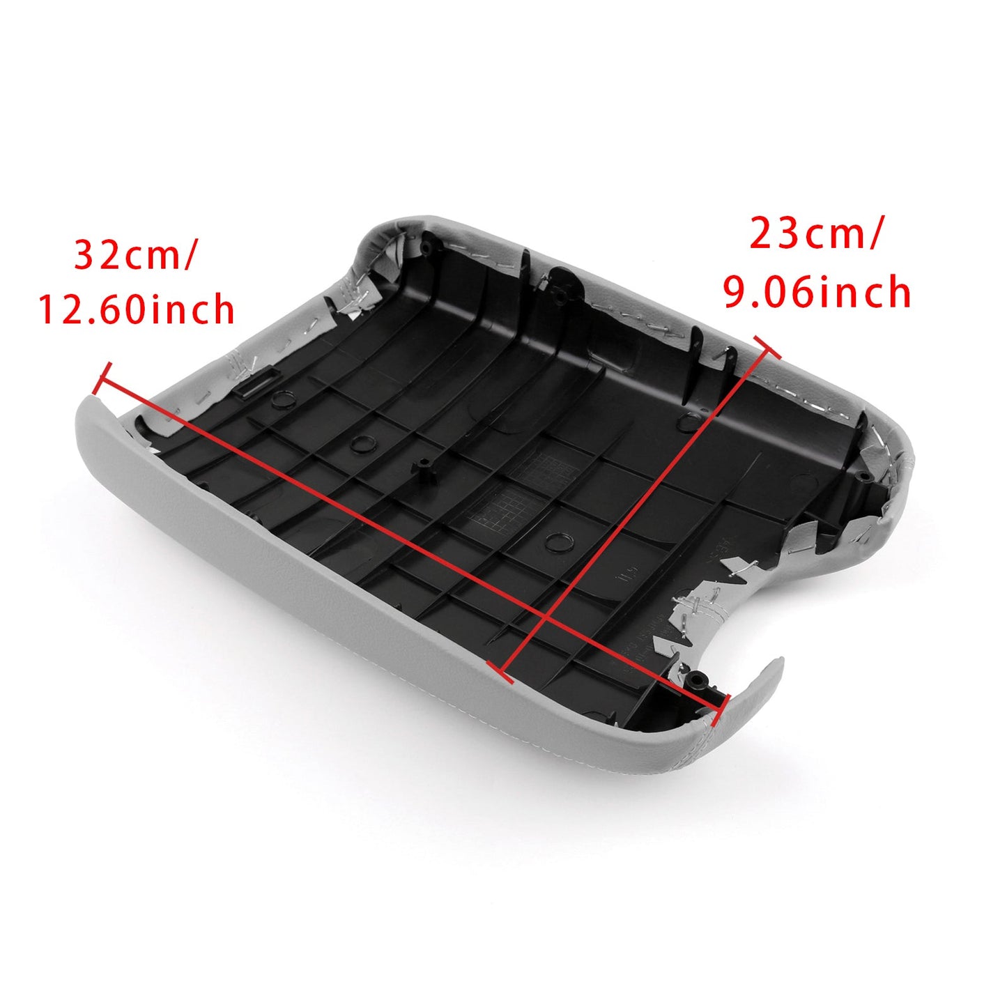 Coperchio della console centrale del bracciolo in pelle grigia per Honda Accord 2008-2012