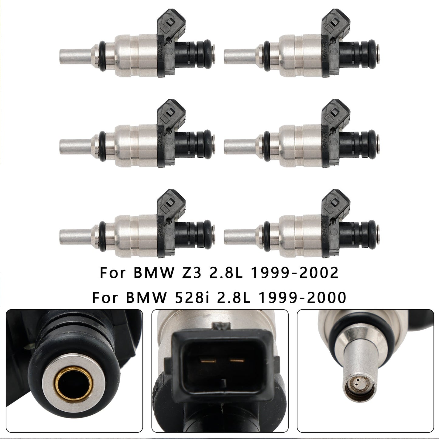 Iniettore carburante BMW 525i 2.5L 6 pezzi 2001-2005 13537546244 1427240 7546244
