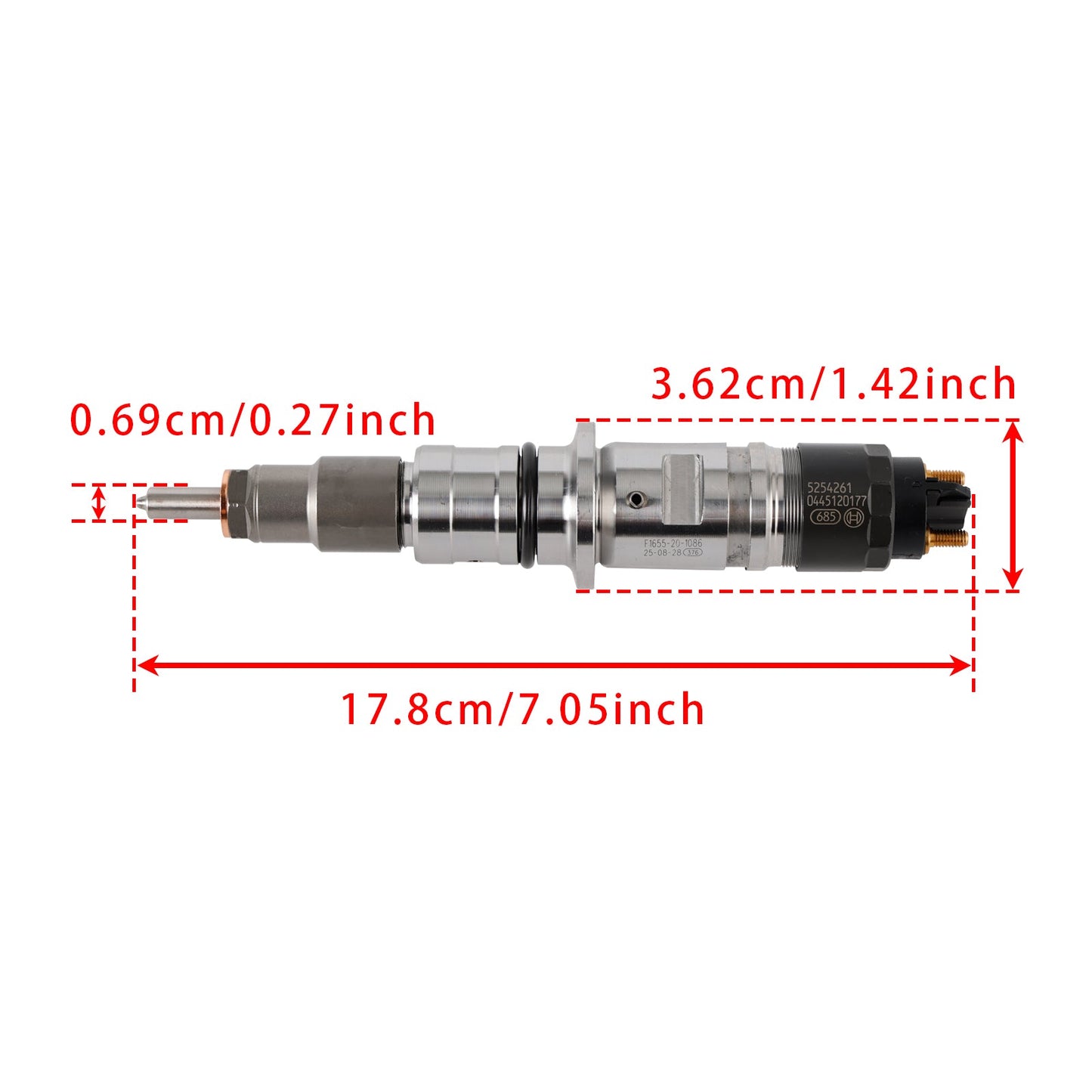 1 pz iniettore carburante per Cummins ISB 6.7L QSB 4.5L 6.7L 5254261 0445120177
