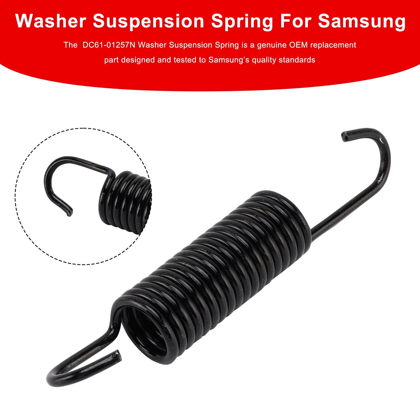 1PC DC61-01257N Molla di sospensione per lavatrice per Samsung sostituisce 592-49396 592-49474