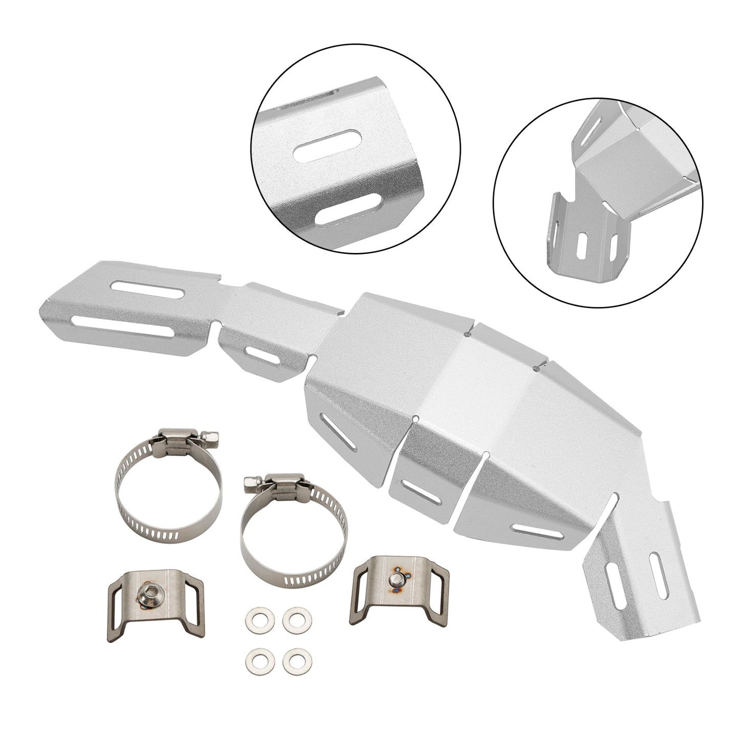 Copertura decorativa in acciaio per supporto laterale di scarico Honda Crf 250 300 2021-2023