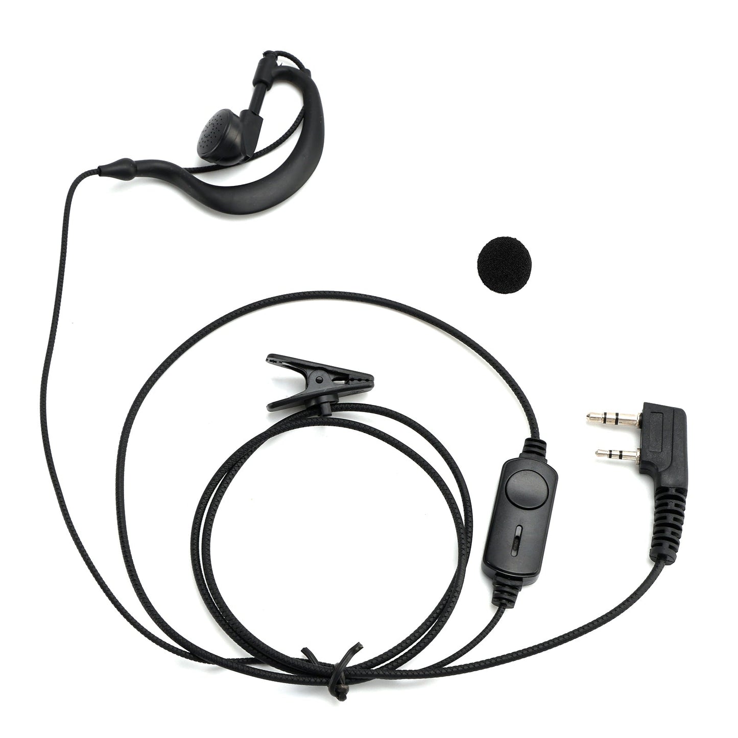K-031 Cuffie con gancio auricolare con filo di pressione per TK-208 TH-D7 RPU416A KG-UVD1 TG-K4AT
