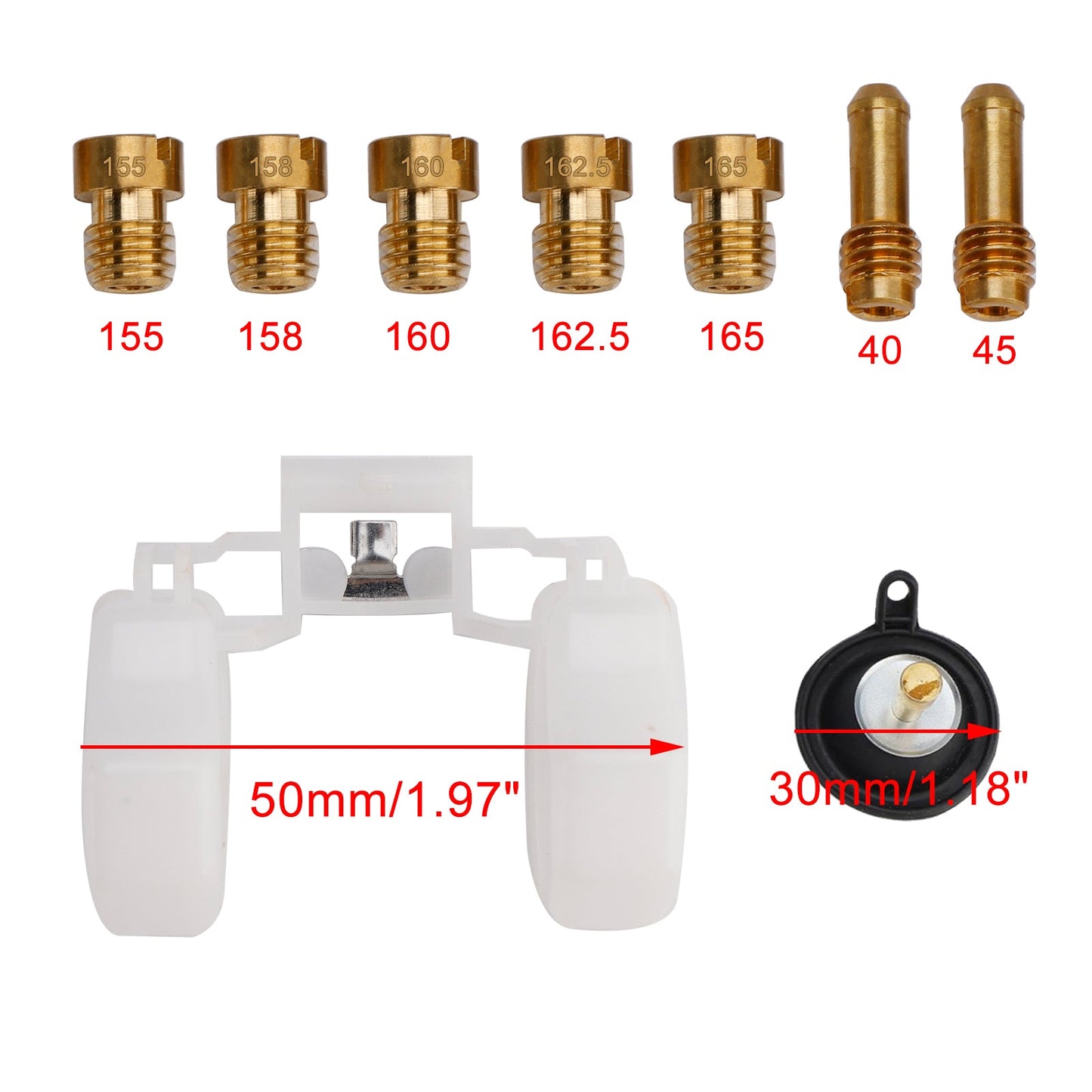 Kit di riparazione e revisione del carburatore per Yamaha Serow XT225 monocilindrica