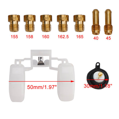 Kit di riparazione e revisione del carburatore per Yamaha Serow XT225 monocilindrica