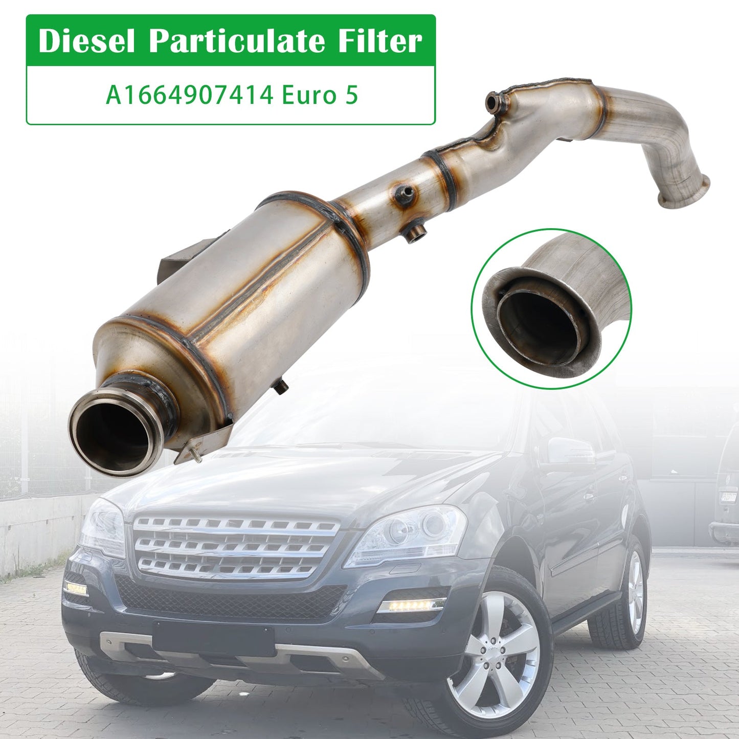 Mercedes-Benz ML GL GLE 250 300 350 CDI Filtro antiparticolato diesel DPF A1664907414 Euro 5