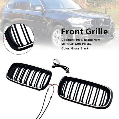Griglia anteriore a doppio rene con lamelle per BMW X6 F16 35i/35i xDrive/50i xDrive (2014-2018)