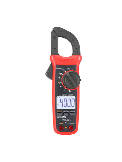 Pinza amperometrica digitale UT201+, 4000 conteggi, multimetro con selezione automatica della portata, corrente continua True RMS.