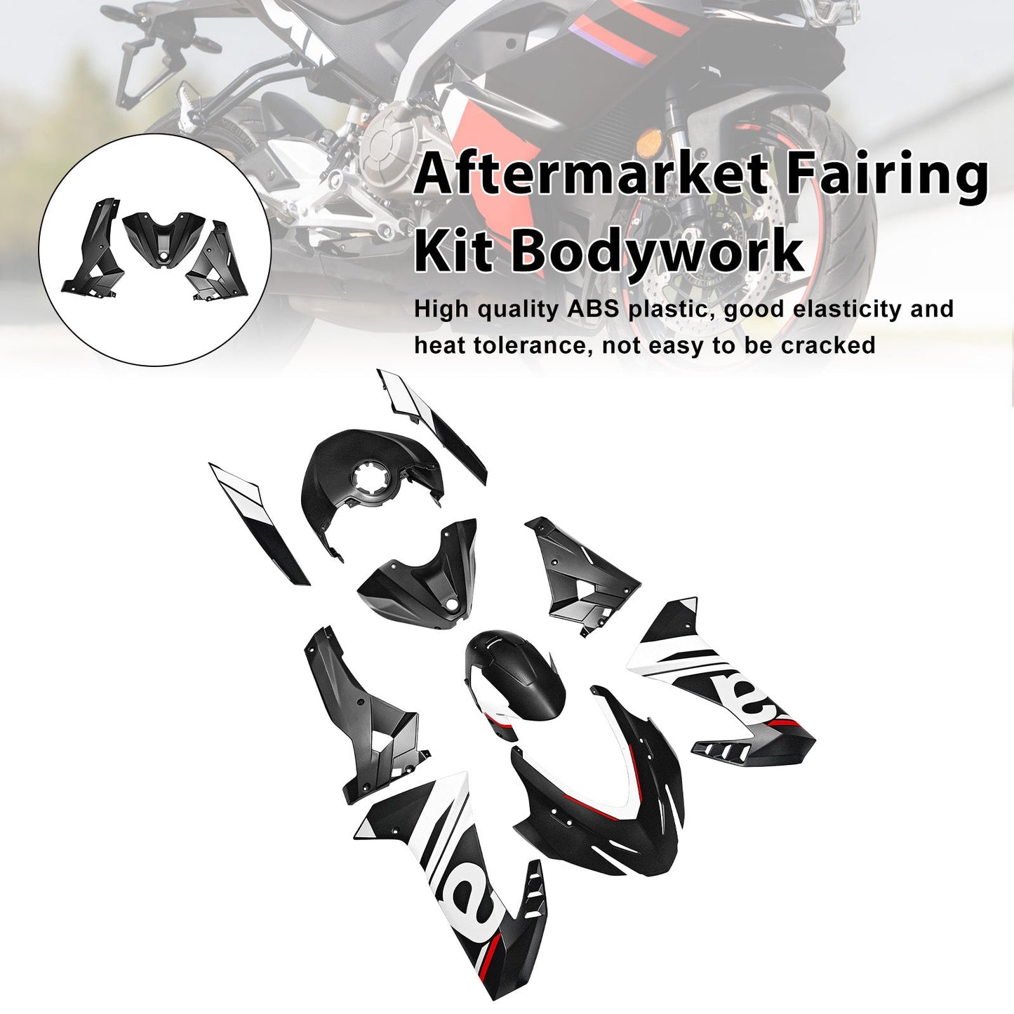 Kit carenatura in plastica ABS per iniezione per Aprilia RS457 2024-2025 08#