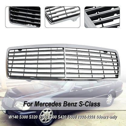 Griglia paraurti anteriore cromata Mercedes Benz Classe S W140 1992-1998