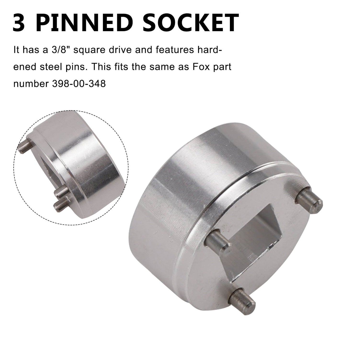 Strumento per presa forcella per la rimozione del pistone interno a 3 pin Fox CTD - come 398-00-348
