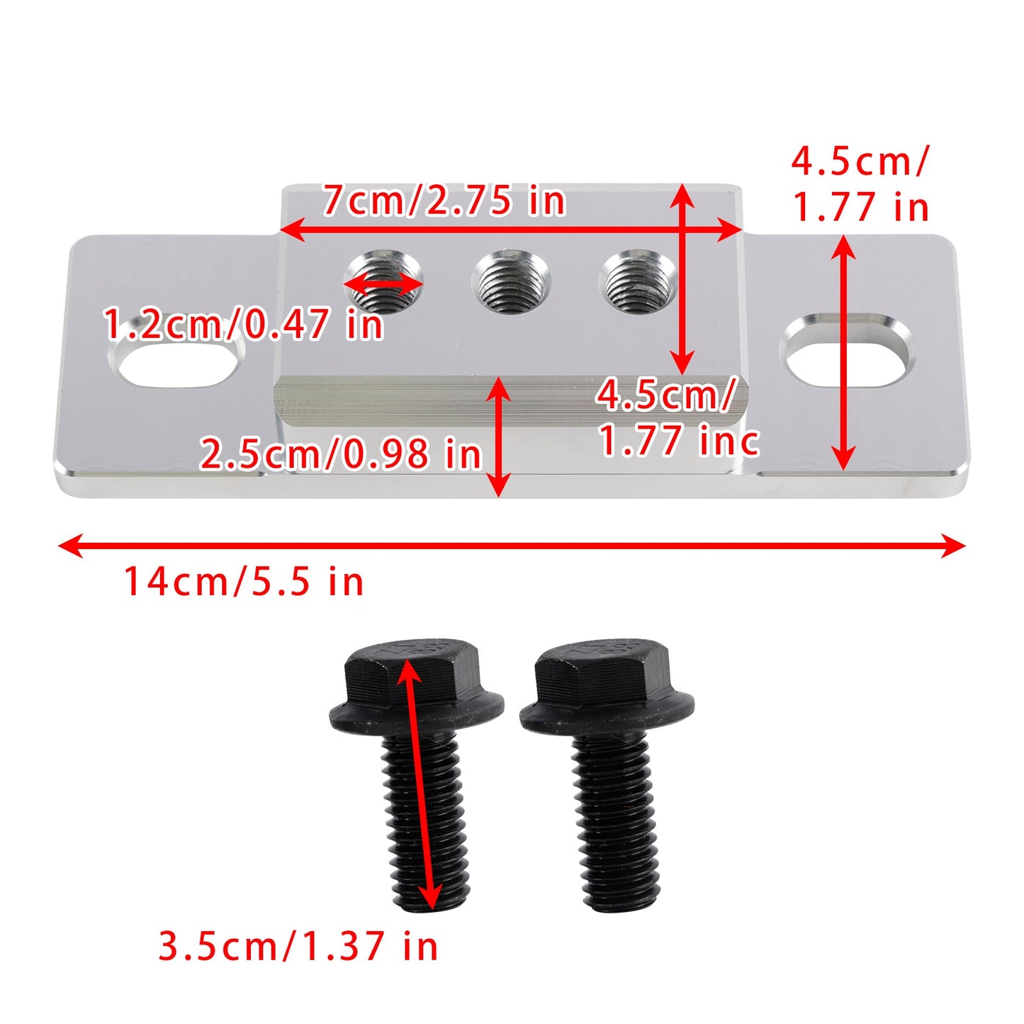 Supporto trasmissione in alluminio 551404 per GM TH350 TH400 4L60E 4L65E