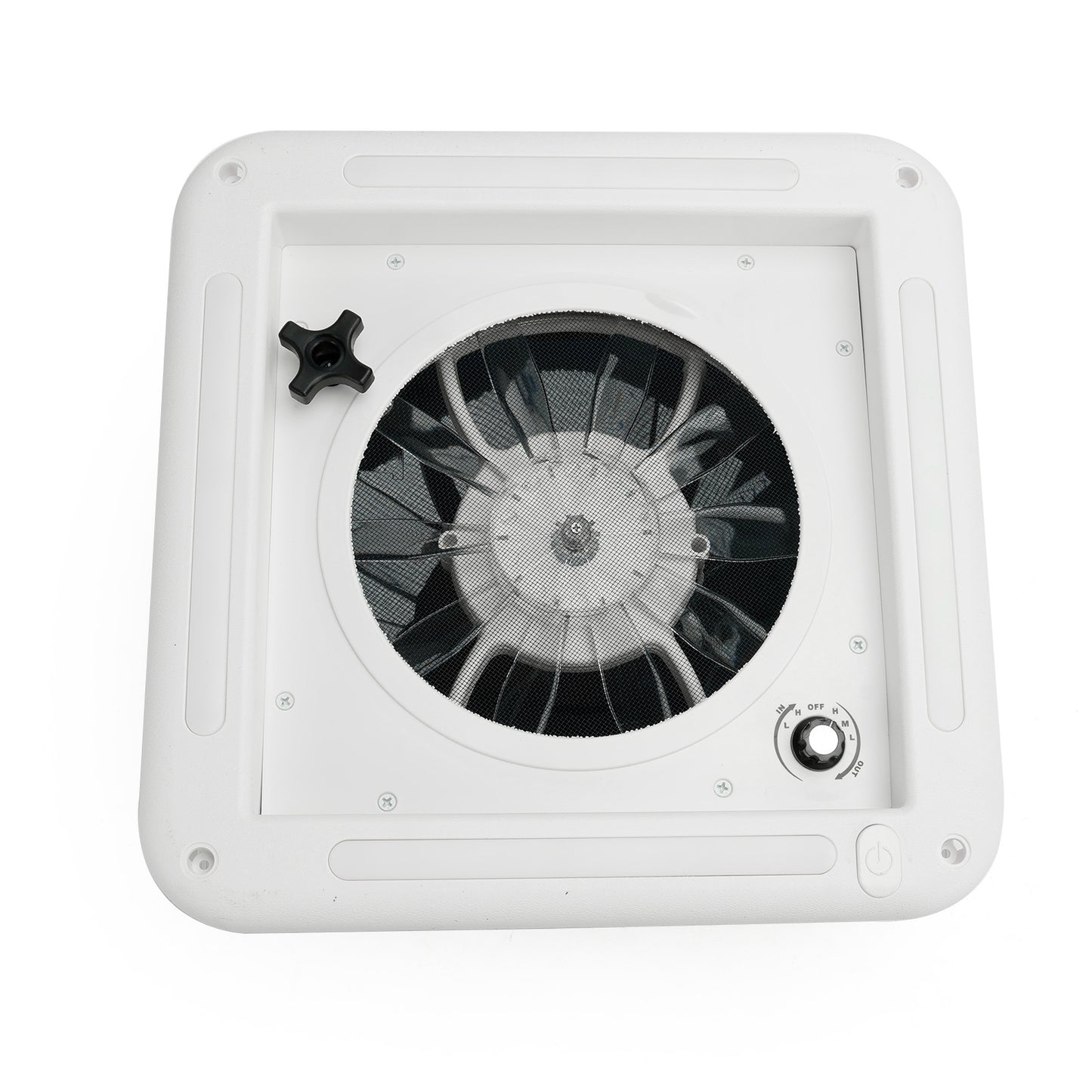 Ventilatore da tetto per camper da 11 pollici, motore a 3 velocità, lucernario da 12 V con luce a LED