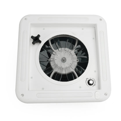 Ventilatore da tetto per camper da 11 pollici, motore a 3 velocità, lucernario da 12 V con luce a LED