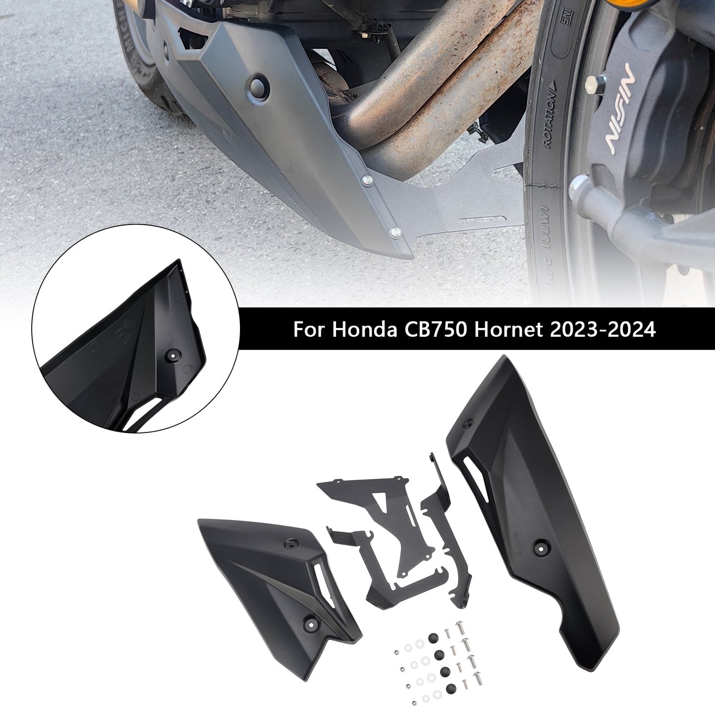 Copertura protettiva decorativa per piastra motore inferiore Honda CB750 Hornet 2023-2024