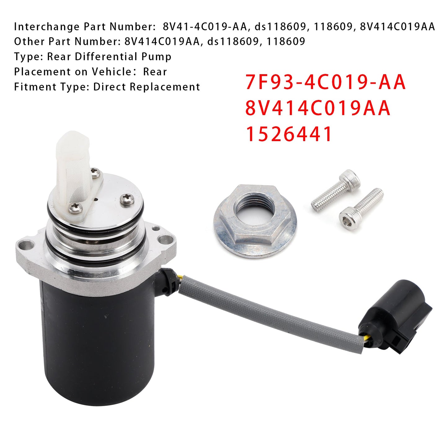 Pompa differenziale posteriore FORD KUGA 2008-2008.12 7F93-4C019-AA 8V414C019AA 1526441