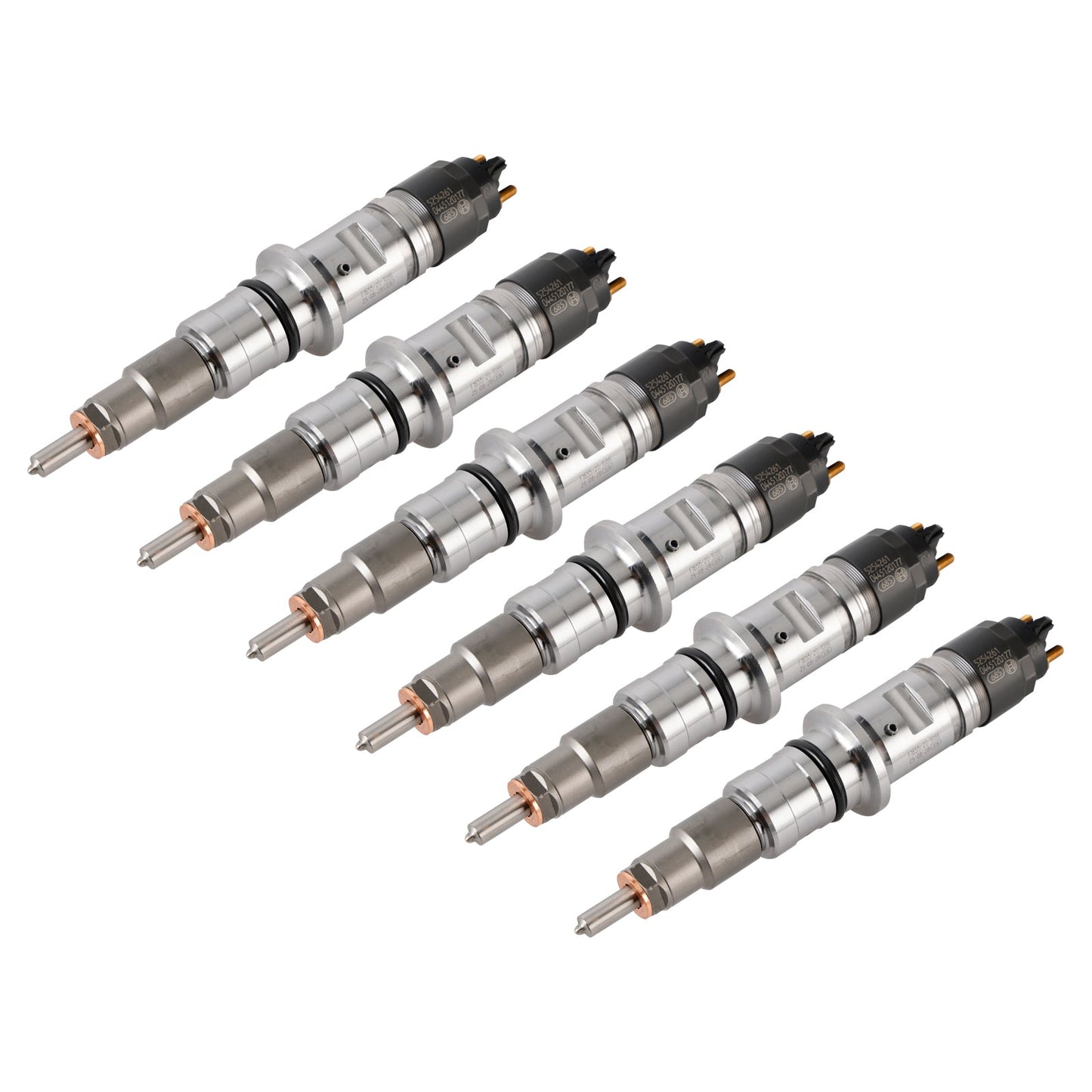 6 pezzi iniettori di carburante per Cummins ISB 6.7L QSB 4.5L 6.7L 5254261 0445120177