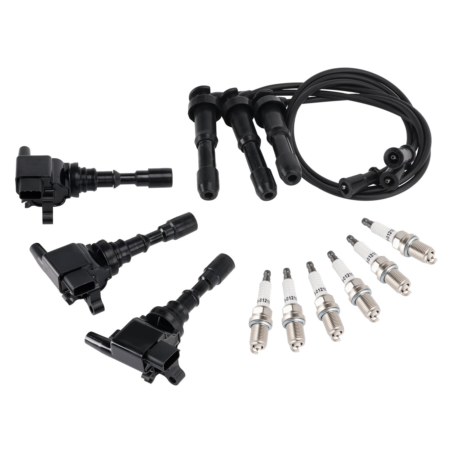 Kia Sorento 3.5L V6 2003-2006 3 bobine di accensione e 6 candele e 3 set di cavi UF431
