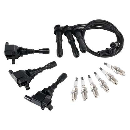 Kia Sorento 3.5L V6 2003-2006 3 bobine di accensione e 6 candele e 3 set di cavi UF431