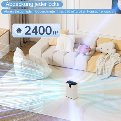 Purificatore d’aria per casa – HEPA silenzioso e smart con app per peli & polvere