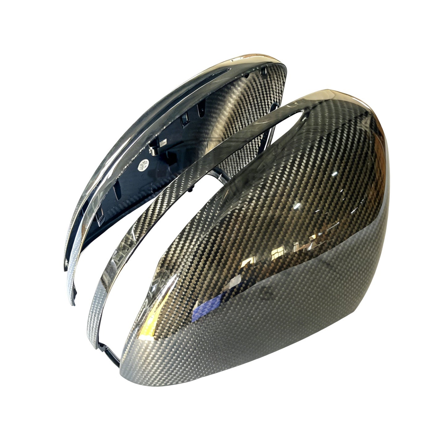 Calotte per specchietti laterali in fibra di carbonio compatibili con Mercedes Benz G450 G500 G580 W465 (modelli dal 2025 in poi).