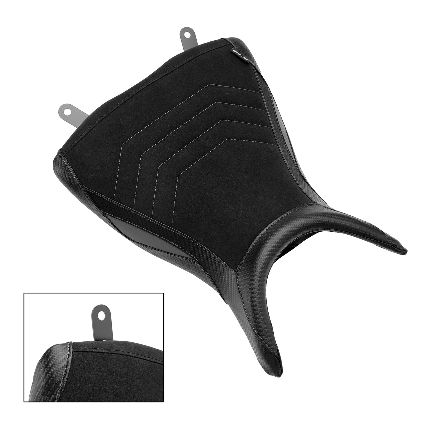 Sella passeggero anteriore per Yamaha Mt-03 Yzf-R3 2015-2023, colore grigio