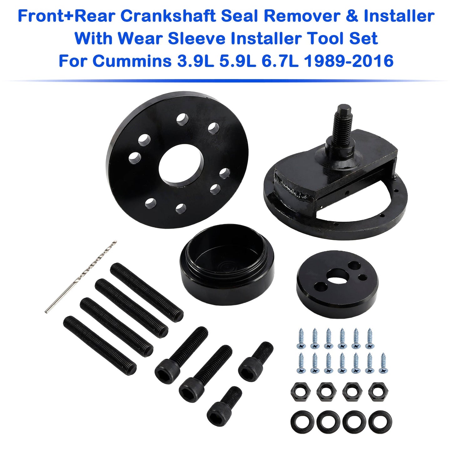 Strumento di rimozione e installazione del paraolio del'albero motore anteriore e posteriore Cummins 3.9L 5.9L 6.7L 1989-2016