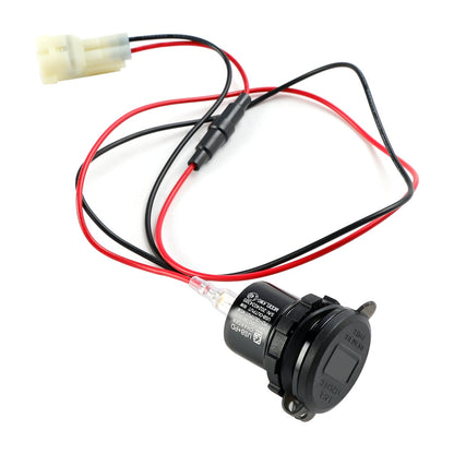 Caricabatterie da presa 12V USB+C tipo rapido per Kawasaki Versys 650 2022-2024