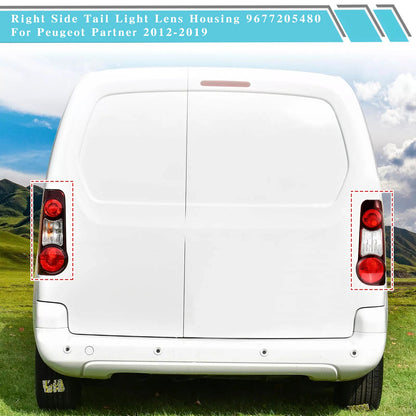 2012-2019 Peugeot Partner Citroen Berlingo Alloggiamento lente fanale posteriore sinistro+destro9 677205580 9677205480