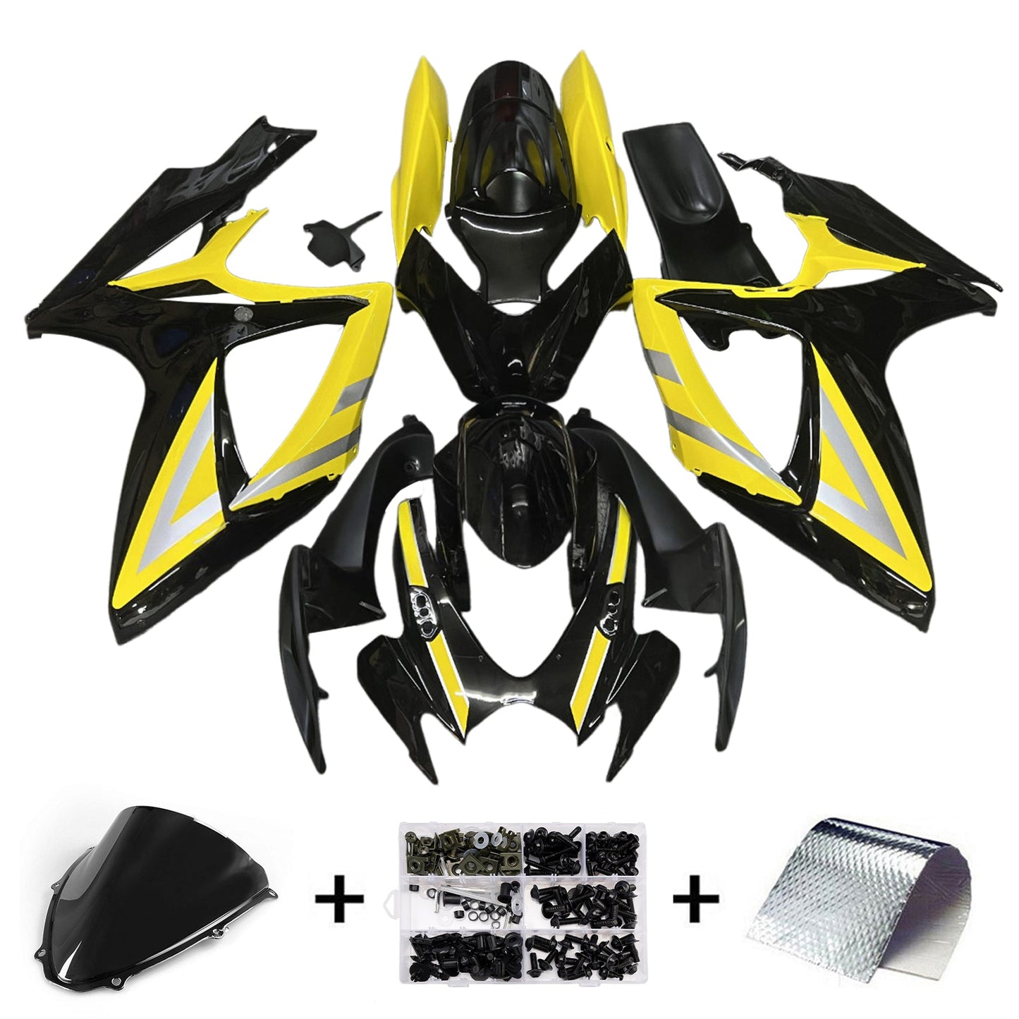 Kit carenatura iniezione plastica ABS per Suzuki GSXR 600/750 2006-2007 K6