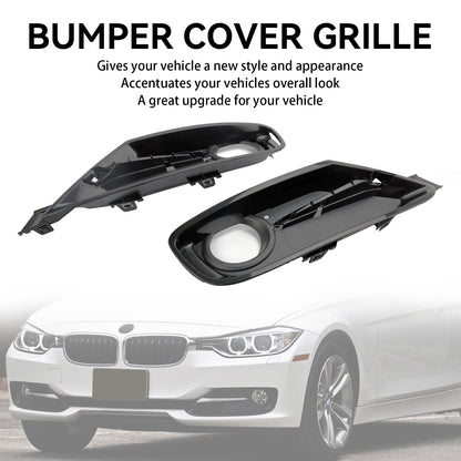 Per BMW 328d 328i xDrive 2013-2015 2 coperture per griglia fendinebbia per paraurti anteriore