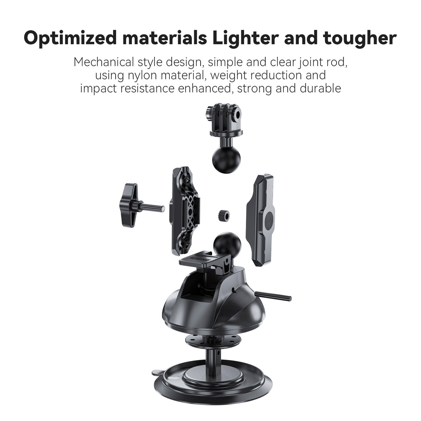Supporto universale leggero e resistente con ventosa per Dji Gopro13/Insta 360 Go3