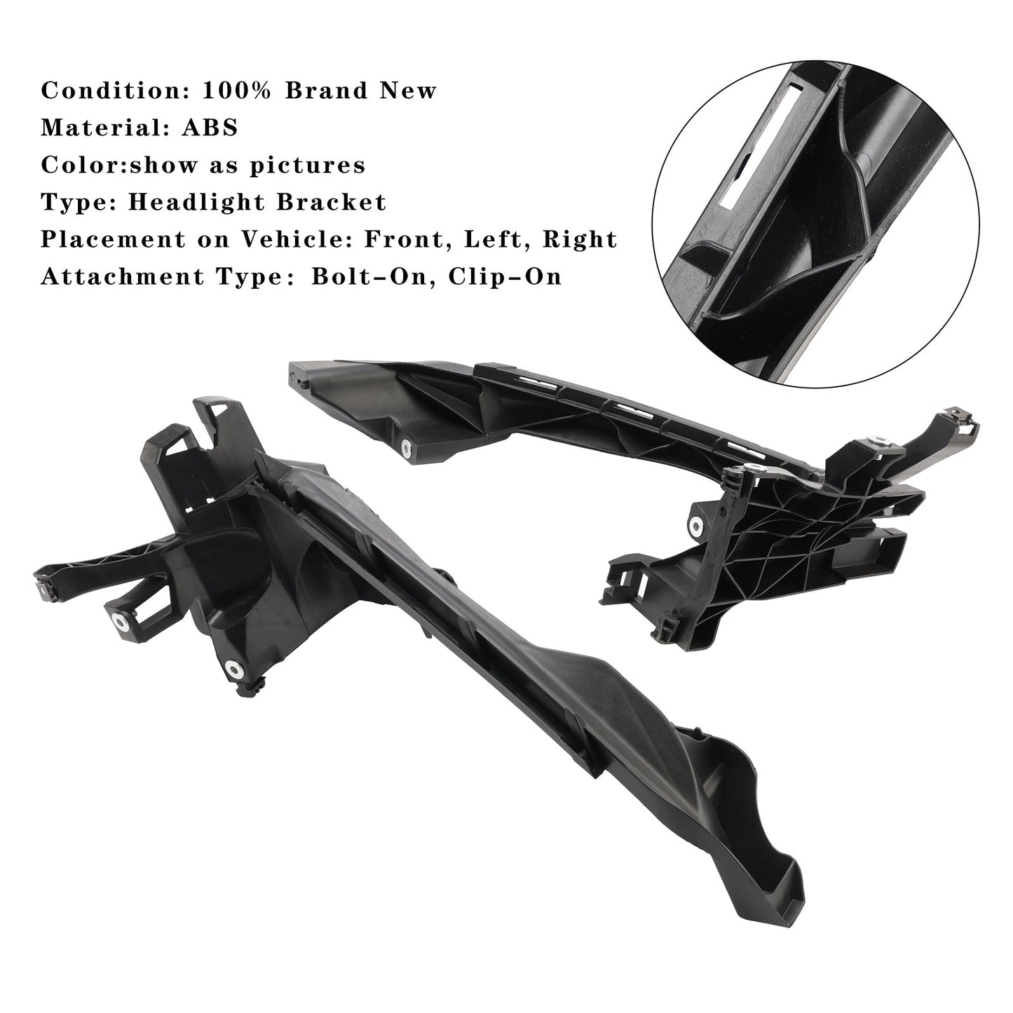 Set staffa faro sinistro+destro 80A805608 80A805607 per Audi Q5 SQ5 2018-2020