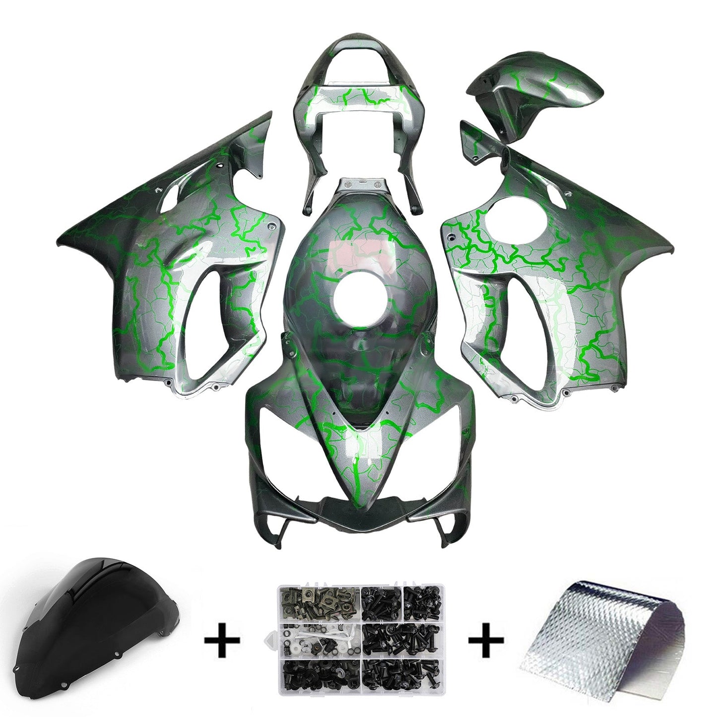 Kit carenatura iniezione plastica ABS per Honda CBR600 F4i 2001-2003