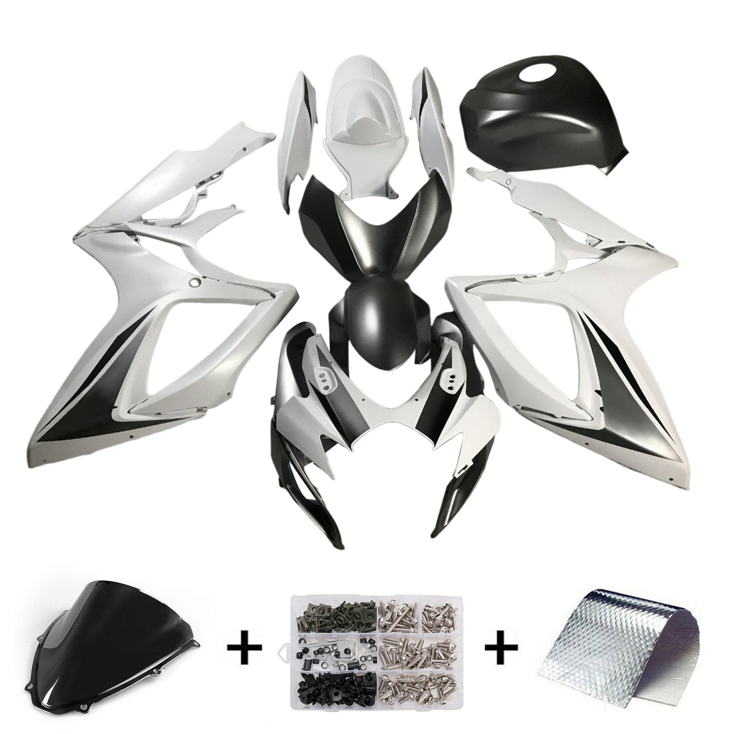 Kit carenatura iniezione plastica ABS per Suzuki GSXR 600/750 2006-2007 K6