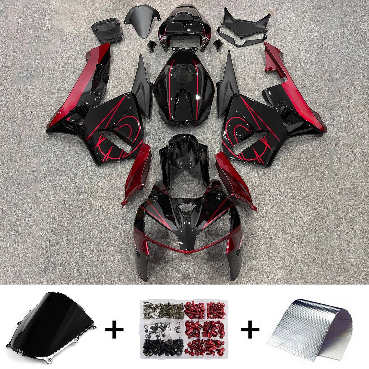 Kit di carene in plastica ABS stampate a iniezione per Honda CBR600RR 2005-2006 F5