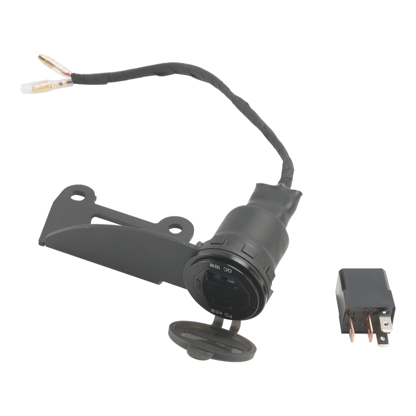 Caricabatterie con presa 12V Honda Rebel CMX300 CMX500 2022-2024 Tipo USB+C rapido